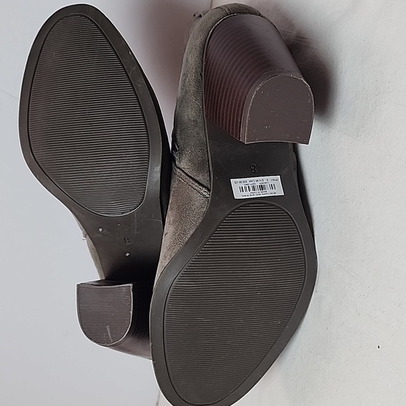 NWT Torrid Size 8W Dark Taupe Heel Bootie With Buckle Ankle Boots - Picture 7 of 9